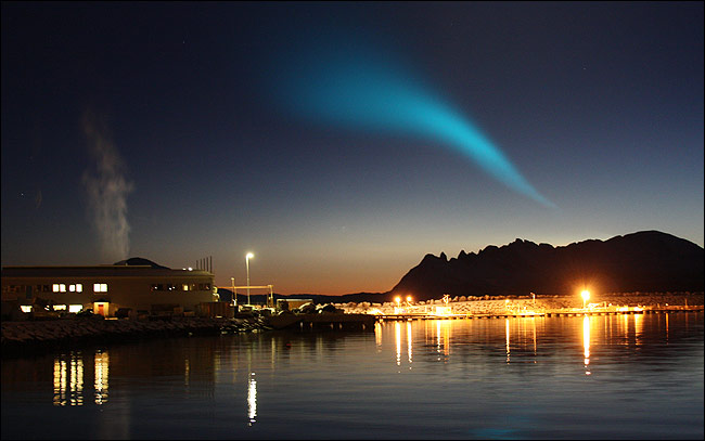 El fenómeno en el cielo sobre Noruega